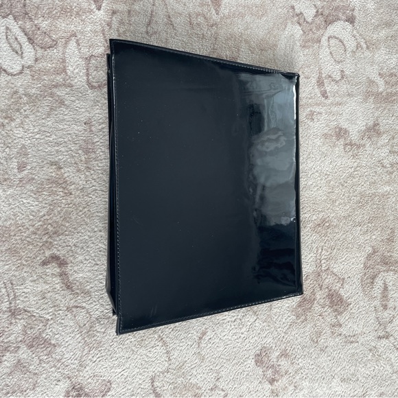 Chic Black Patent Leather Clutch - Picture 7 of 7